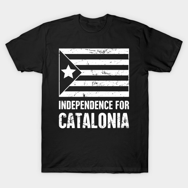 Distressed Catalunya Flag | Independence For Catalonia T-Shirt by MeatMan